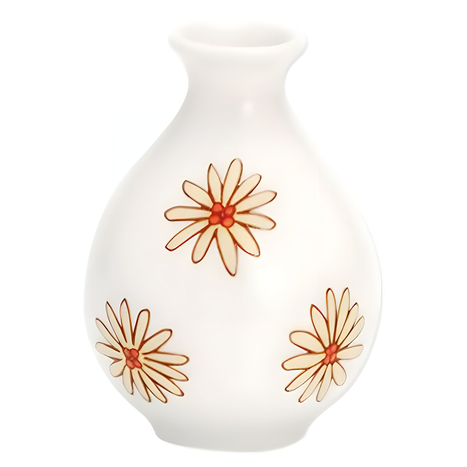 Harekutani Porcelain Single Flower Vase - Elegant Home Decor for Living Room, Dining Table & Wedding Centerpieces | Handcrafted Ceramic Vase for Fresh Cut Flowers