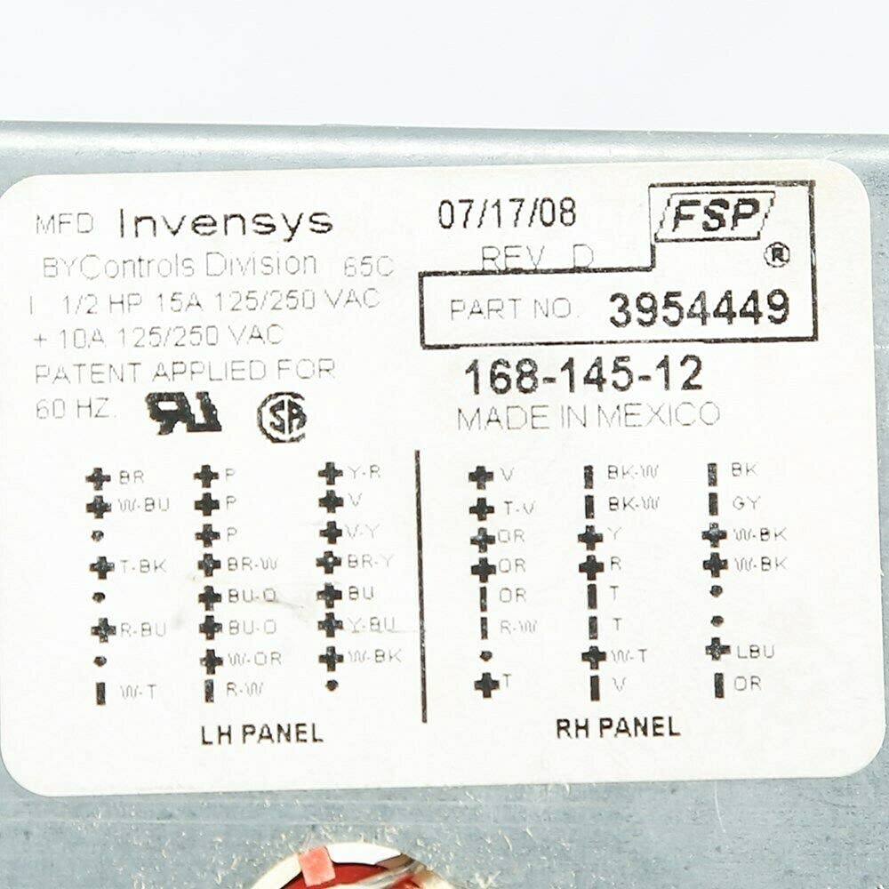 Whirlpool WP3954449 Washer and Dryer Timer Replacement Part - OEM Compatible with WP3954449 for Laundry Appliances | Perfect for DIY Repairs & Home Maintenance