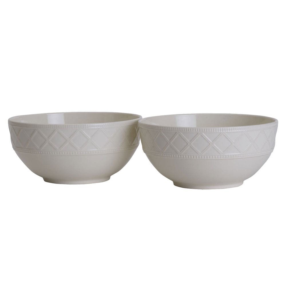 Napa Countryside Set of 2 Soup and Cereal Bowls - Ceramic Breakfast Bowls for Soup, Oatmeal, Salad & Dessert - Perfect for Home Dining, Kitchen & Restaurant Use