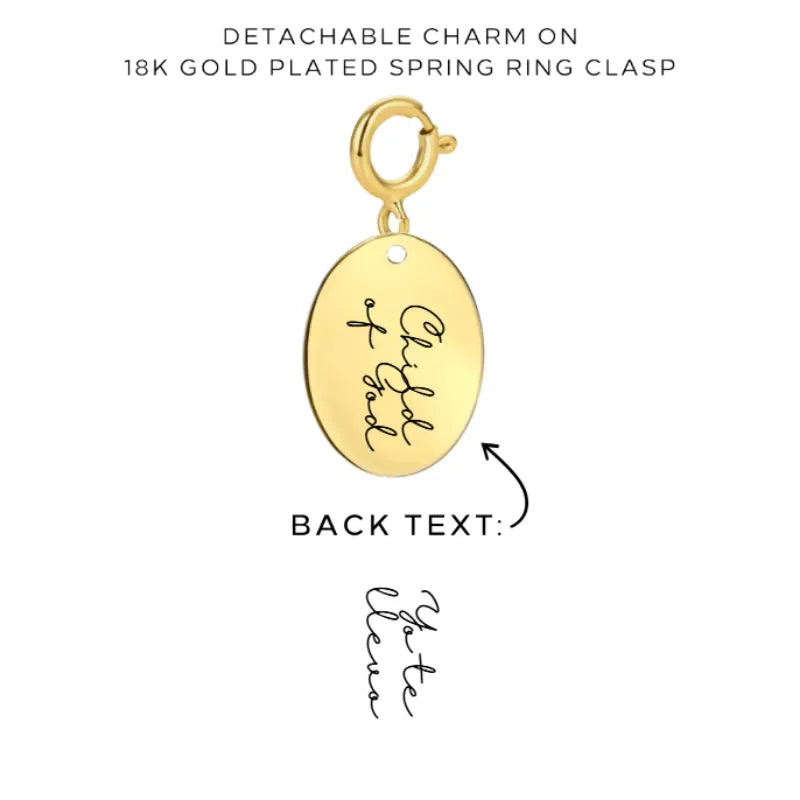 Personalized Engraved Charms with Detachable Clasp - Custom Name Jewelry Gift for Women - Perfect for Bracelets, Necklaces & Keychains - $12.00