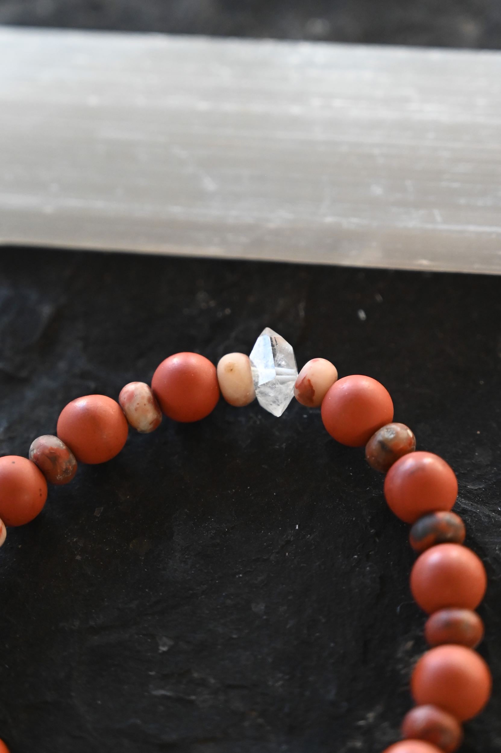 Never Give Up Jasper Bracelet - Motivational Stone Jewelry for Women & Men - Positive Energy & Strength - Perfect for Daily Wear, Gifts & Meditation