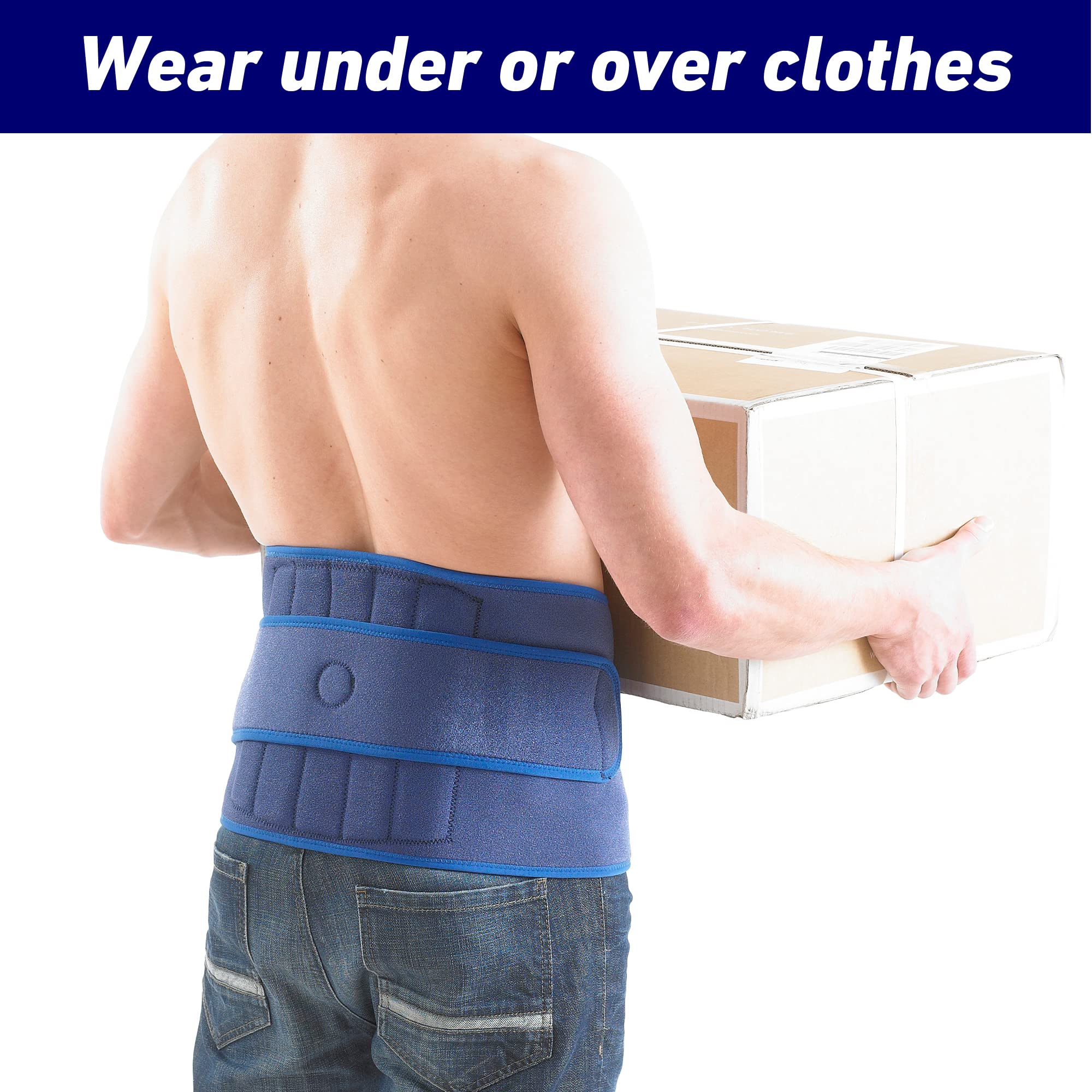 Neo-G Back Support Brace with Flexible Stays & Power Straps - Adjustable Lower Back Pain Relief for Muscle Spasm, Strains & Arthritis - Class 1 Medical Device for Rehabilitation & Posture Support - Ideal for Office Work, Driving & Sports Recovery