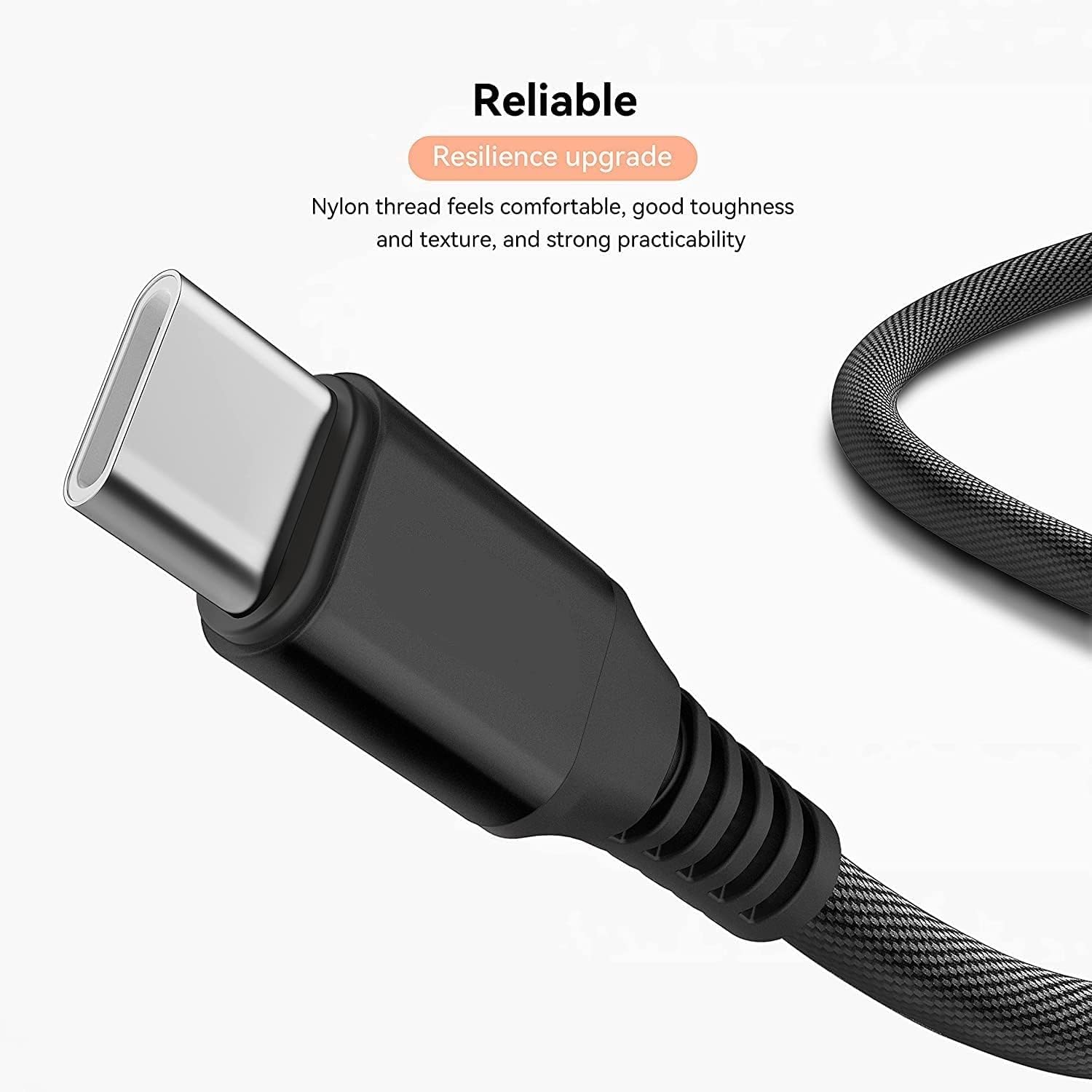 60W Fast Charging Cable for Samsung Galaxy A/S/M Series - 1.5M Silver | Home & Travel Use