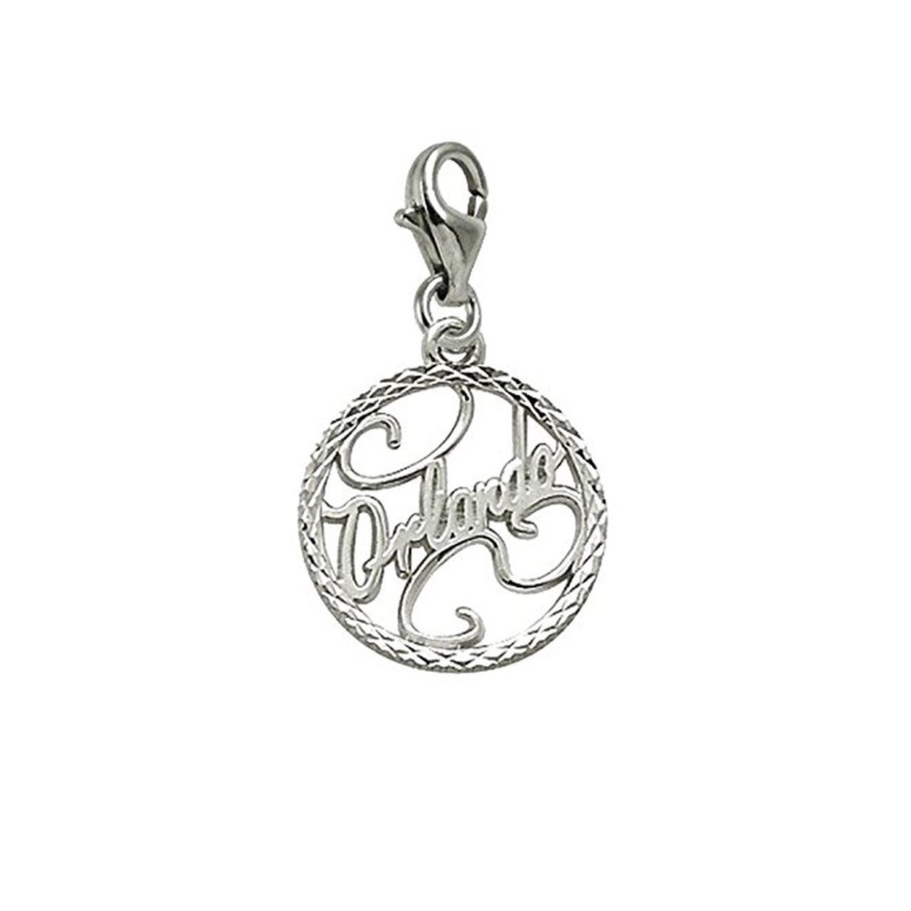 Orlando Charm with Lobster Claw Clasp - Handmade Jewelry Charms for Bracelets & Necklaces - Perfect for DIY Jewelry Making, Gifts & Fashion Accessories
