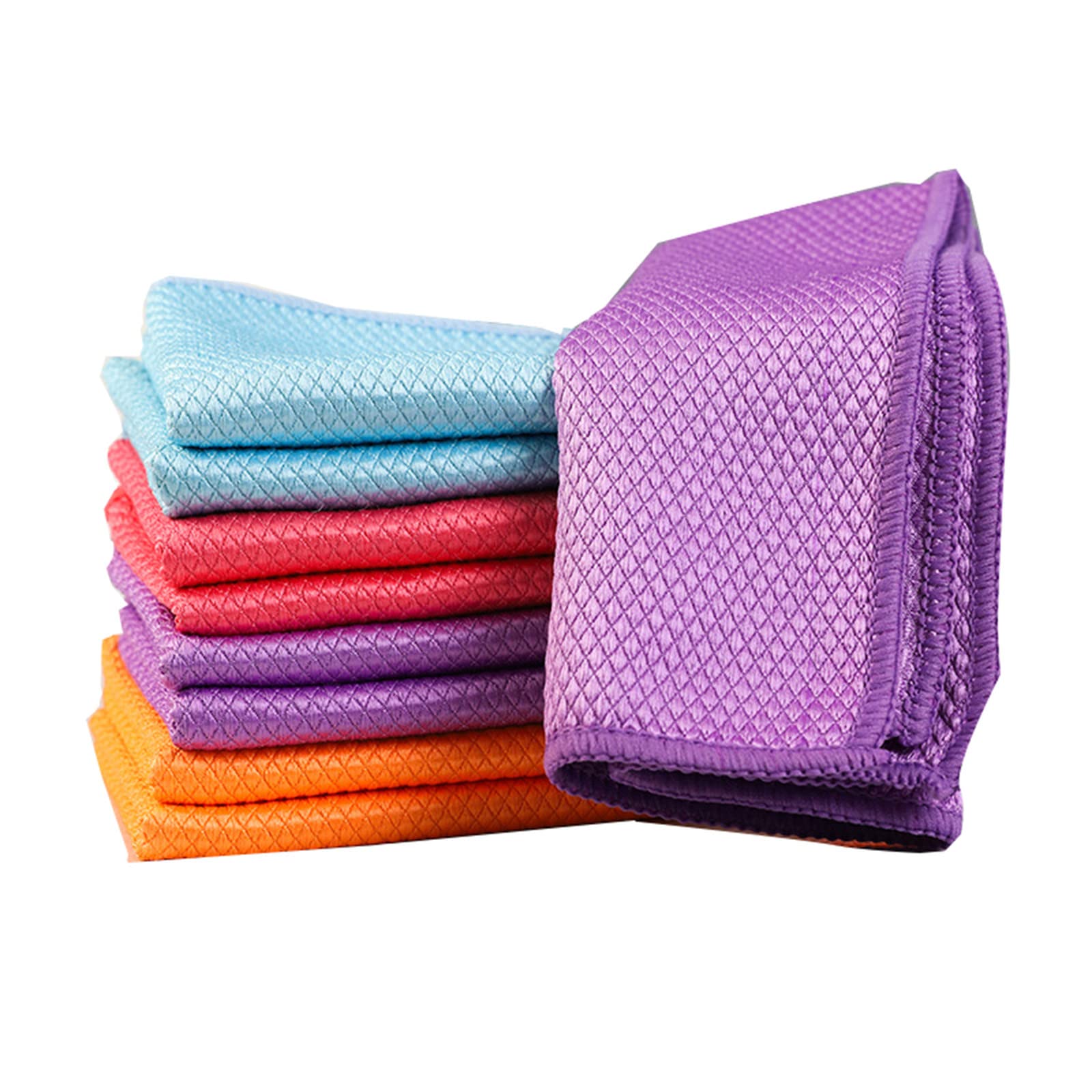 3PCS Random Color Microfiber Dish Cloths - Super Absorbent Kitchen Towels for Washing Dishes, Cleaning Countertops & Bar Surfaces - Perfect for Kitchen, Dining & Household Use