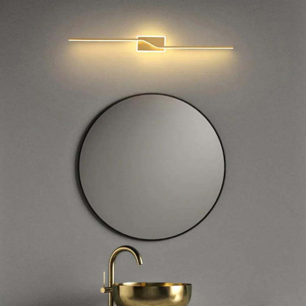 Modern Gold Wall Lights LED - Sleek Contemporary Design for Living Room, Bedroom & Hallway Decor - Energy Efficient LED Lighting for Home & Office