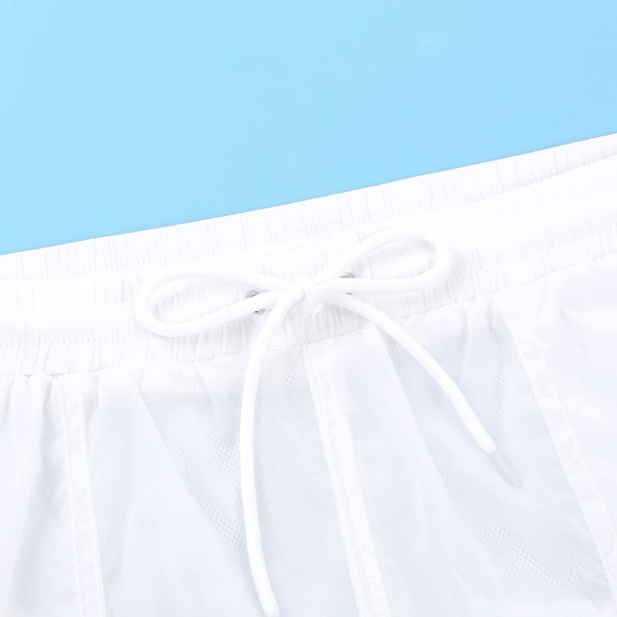 **Men's Quick-Dry Beach Shorts - Breathable Swim Trunks with Drawstring & Mesh Lining - Perfect for Swimming, Surfing & Summer Outdoor Activities**