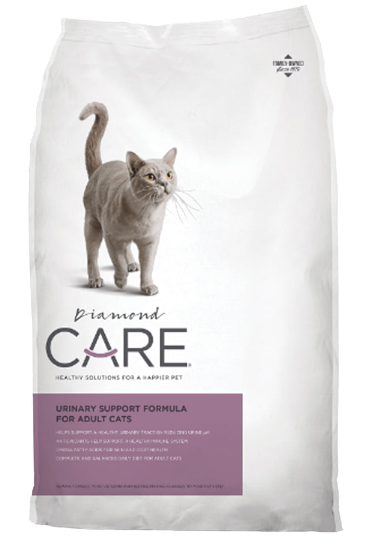 Premium Diamond Care Urinary Support Formula Dry Cat Food for Adult Cats - 15 lb Bag - Promotes Urinary Tract Health - Ideal for Indoor Cats & Cats with Urinary Issues