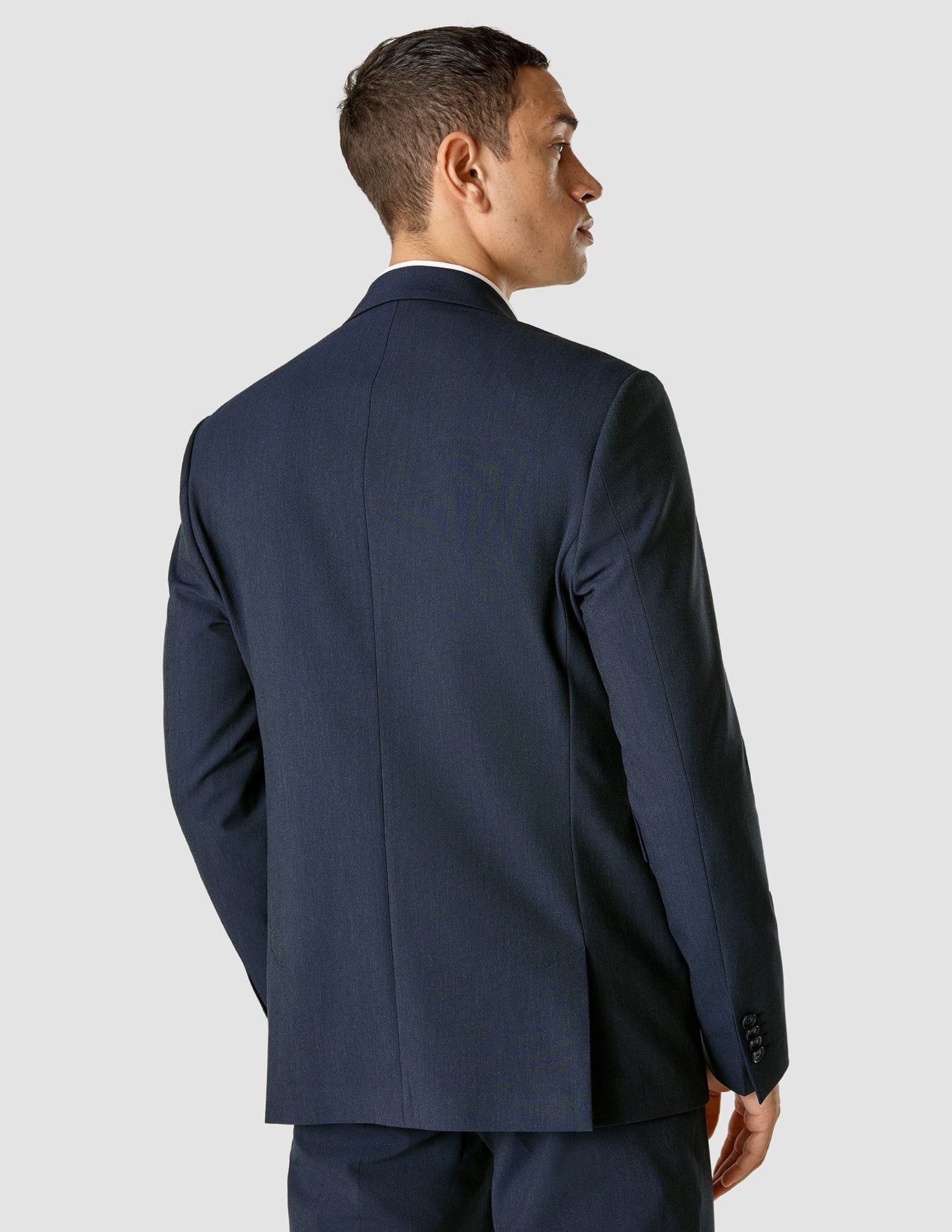 Premium Navy Melange Blazer for Men - Classic Fit Essential Wardrobe Staple - Perfect for Business, Office & Formal Occasions