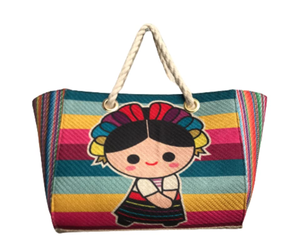 Frida Beach Tote Bag - Stylish & Spacious Waterproof Beach Bag for Women - Perfect for Pool, Travel, and Summer Outings