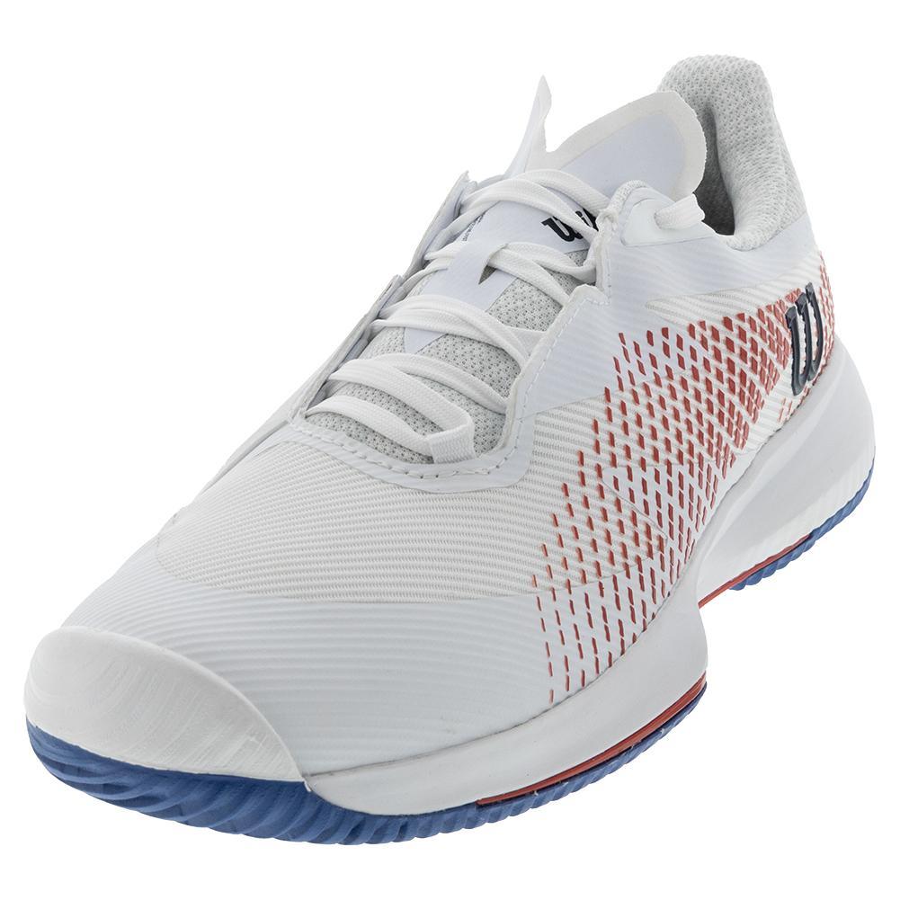 Men's Kaos Swift 1.5 Tennis Shoes - White & Blue Athletic Sneakers for Running, Gym Workouts & Casual Wear