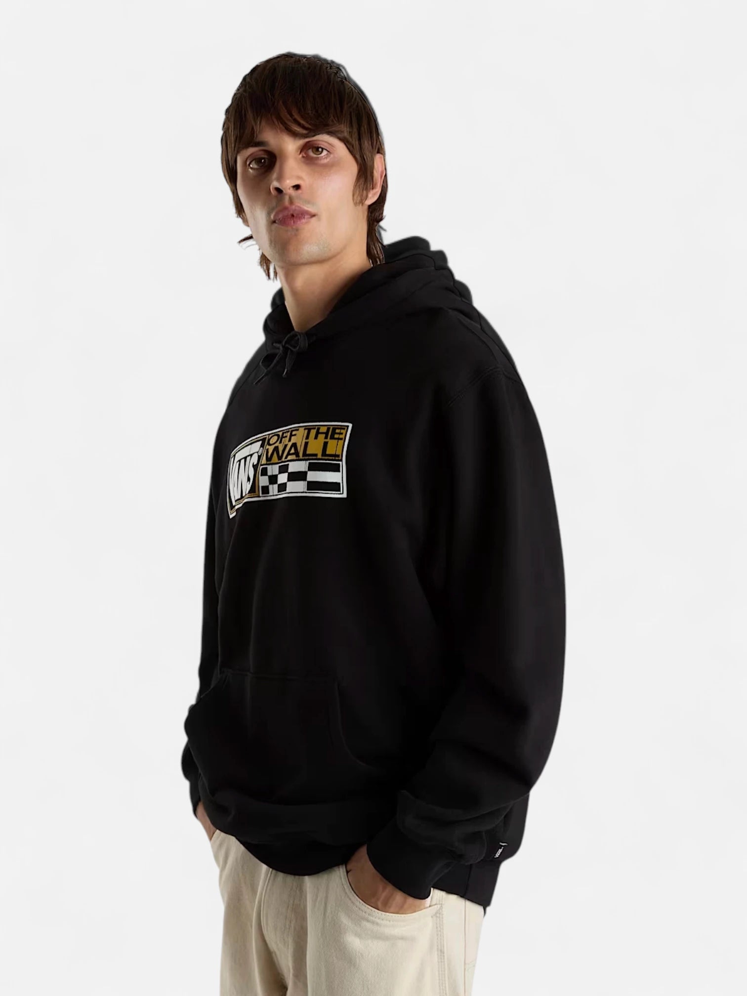 Vans Hi Stretch Black Hoodie - Men's & Women's Slim Fit Pullover for Casual Wear, Street Style & Outdoor Activities