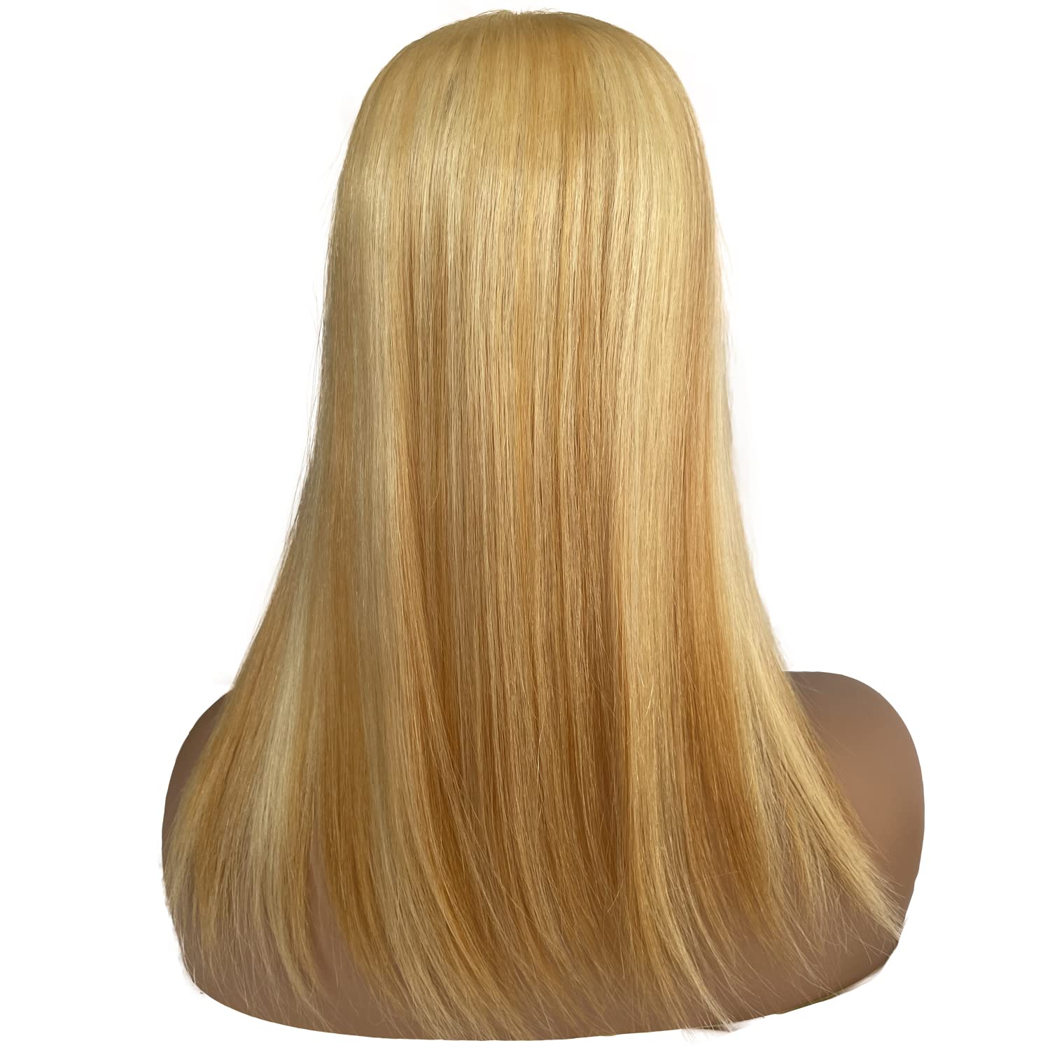 Premium 16Inch Silk Base Human Hair Toppers for Women - No Bangs Clip-in Crown Hairpiece for Thinning Hair & Hair Loss - Natural Gray Hair Coverage (#27/613 Blonde) - Perfect for Daily Wear, Special Occasions & Confidence Boost