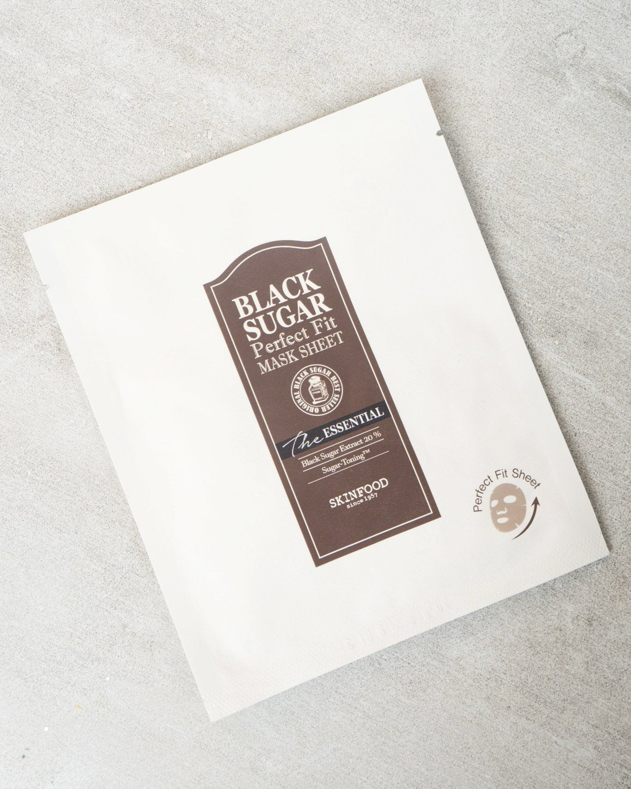 Black Sugar Perfect Fit Mask Sheet - Hydrating & Exfoliating Facial Mask for Glowing Skin | Korean Skincare Essential for Daily Use & Spa Nights