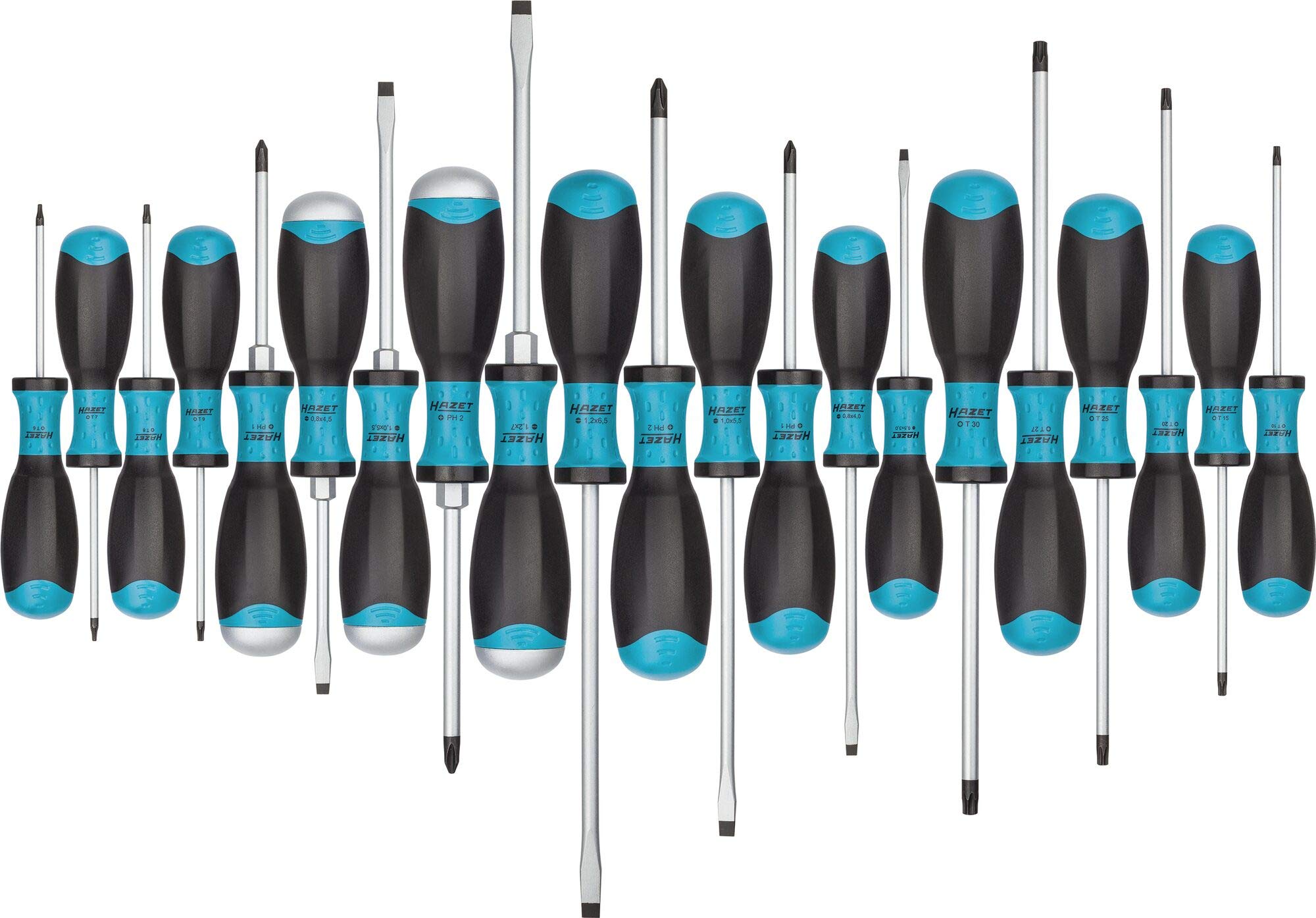 Hazet 810SPC/21 Professional 21-Piece Screwdriver Set with Jumbox Storage Case - Perfect for Automotive Repair, DIY Projects & Home Maintenance