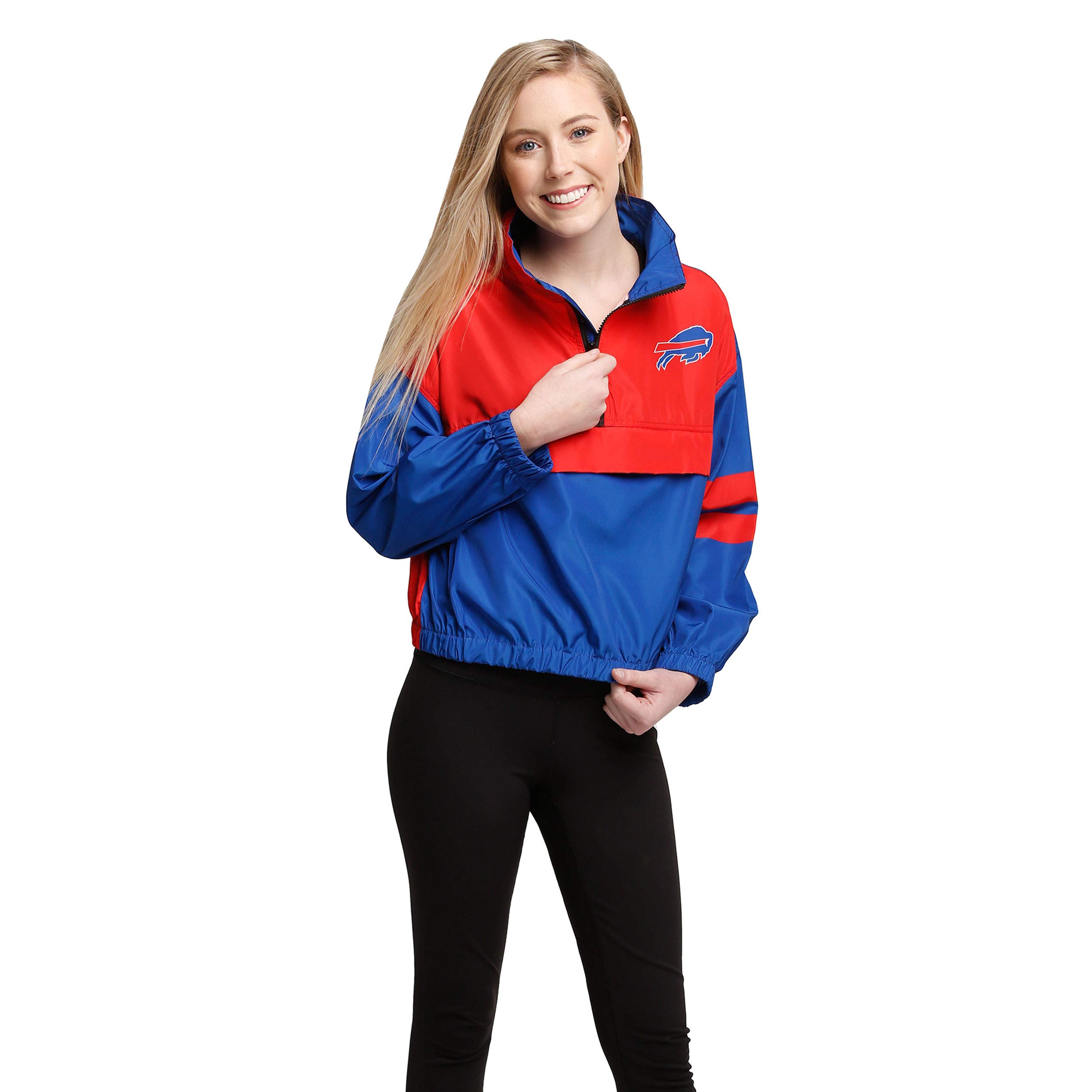 Buffalo Bills Women's Winning Play Windbreaker Jacket - Lightweight & Water-Resistant for Game Day & Outdoor Activities