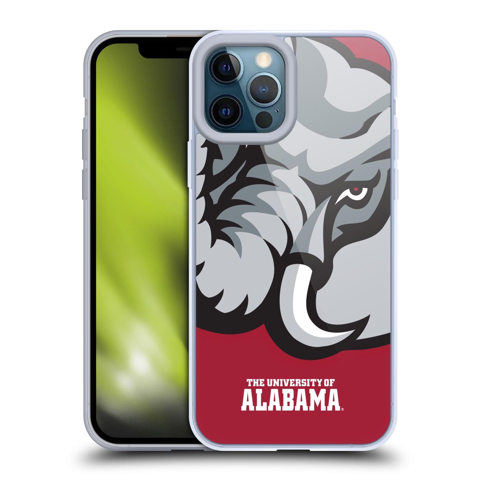 Officially Licensed University of Alabama UA Oversized Icon Soft Gel Phone Case for Apple iPhone 12 Pro Max - Durable Protection with Team Spirit for School, Game Day & Everyday Use