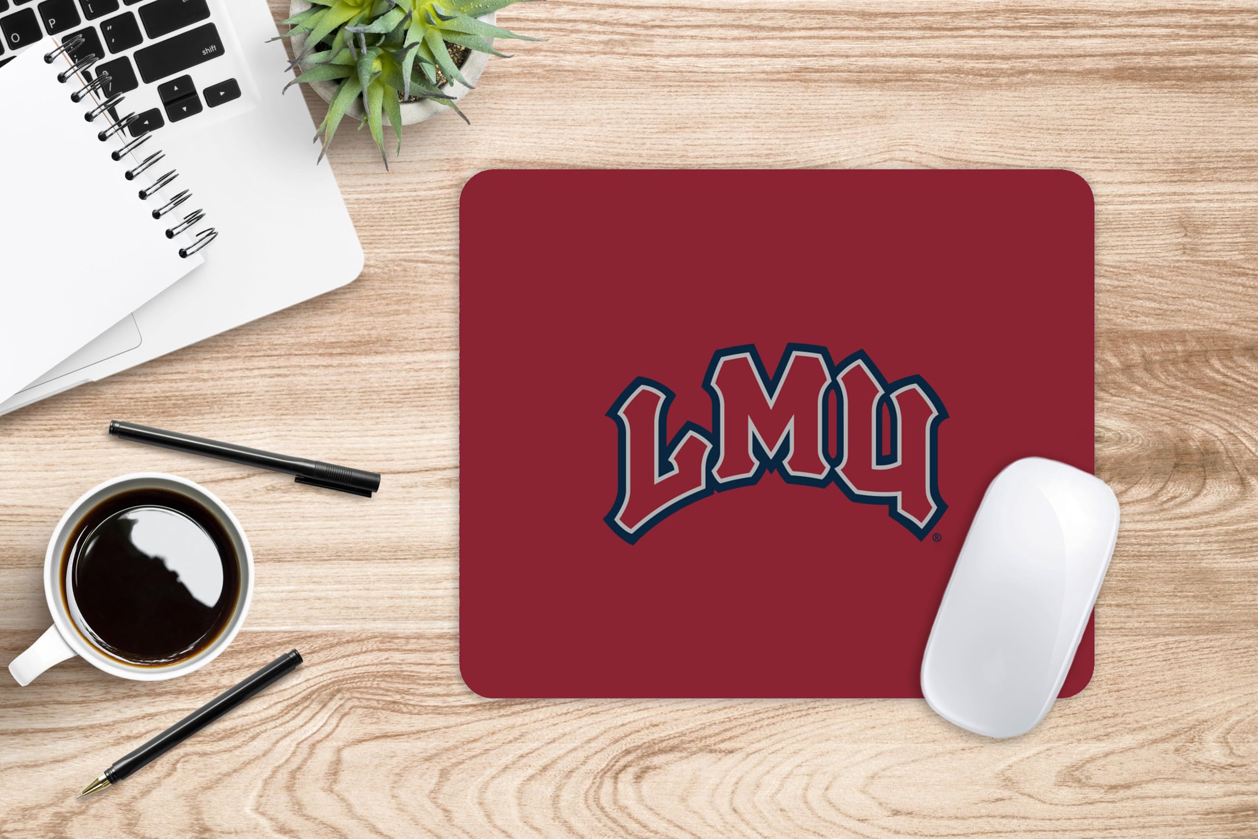 LMU Loyola Marymount University Classic Red Gaming Mouse Pad - Non-Slip Fabric Desk Mat for Computer, Laptop & Office Work - Perfect for Students, Alumni & Fans