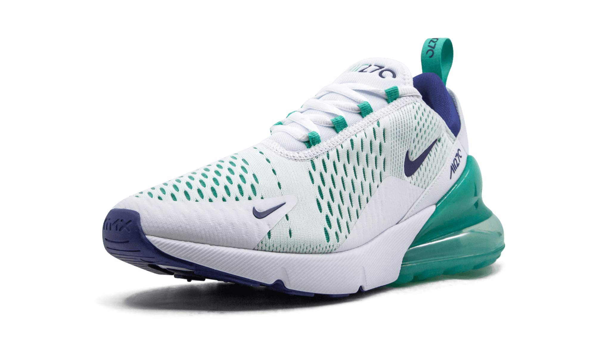 Nike Air Max 270 Men's Running Shoes - White/Hyper Jade - Lightweight Cushioned Sneakers for Jogging, Gym & Casual Wear