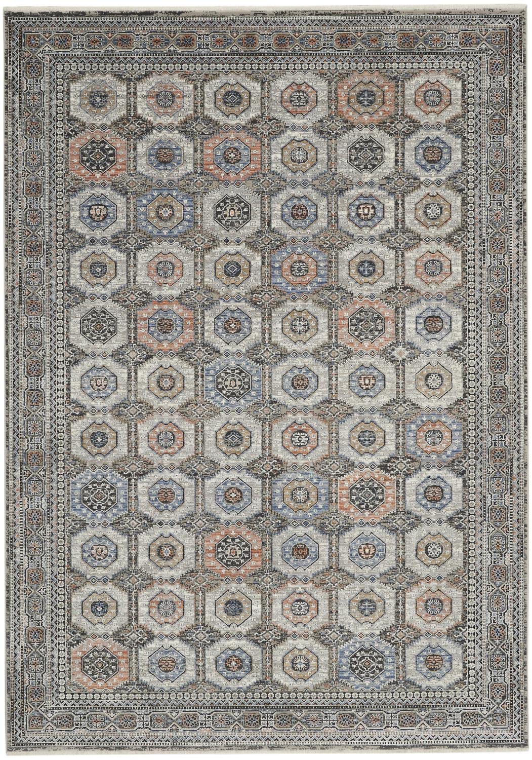Nourison Starry Nights Persian Grey/Navy 5'3