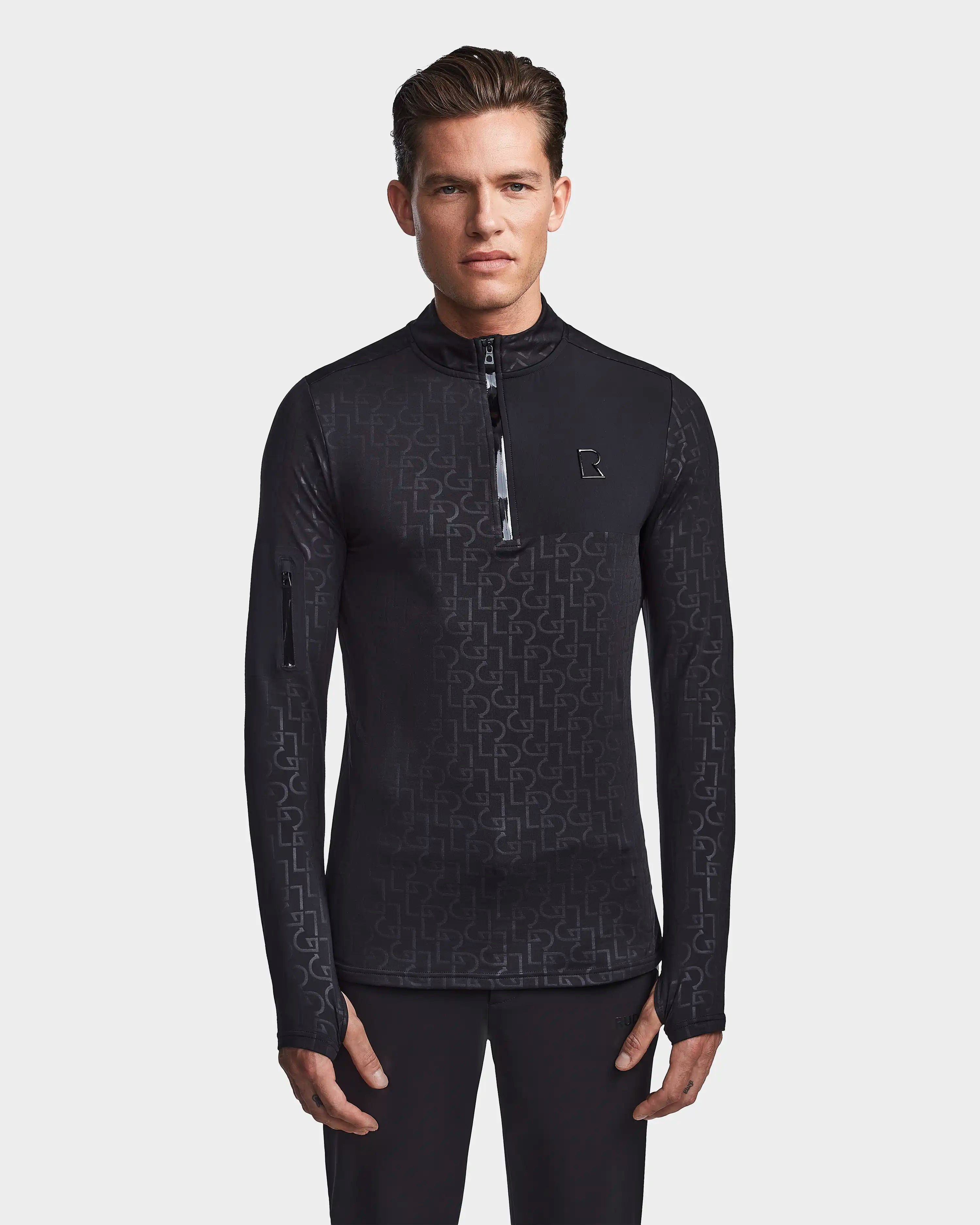 Warren 6523502 Black Pattern Men's Casual Shirt - Stylish & Comfortable for Everyday Wear, Office, and Outdoor Activities