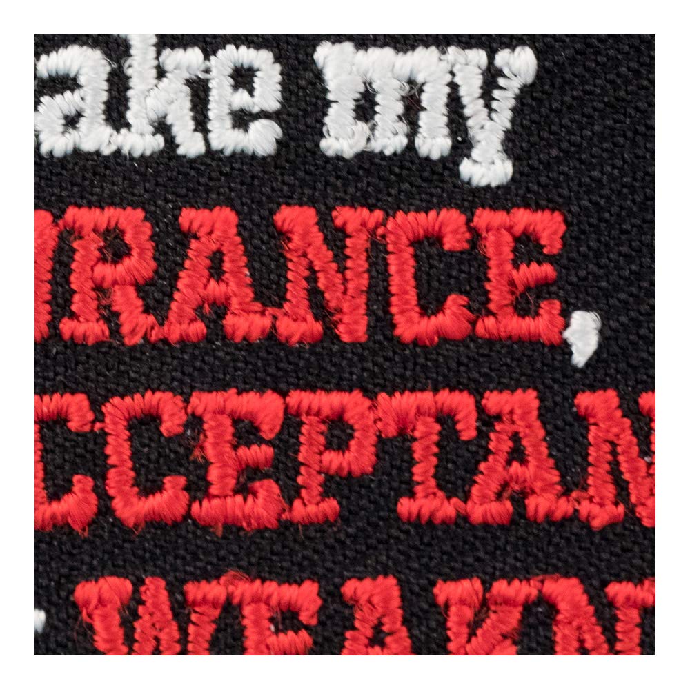 Don't Mistake My Silence for Ignorance Iron On Patch - Motivational Saying Sew On Badge for Jackets, Bags & DIY Crafts - Perfect for Denim, Backpacks & Personalized Gifts