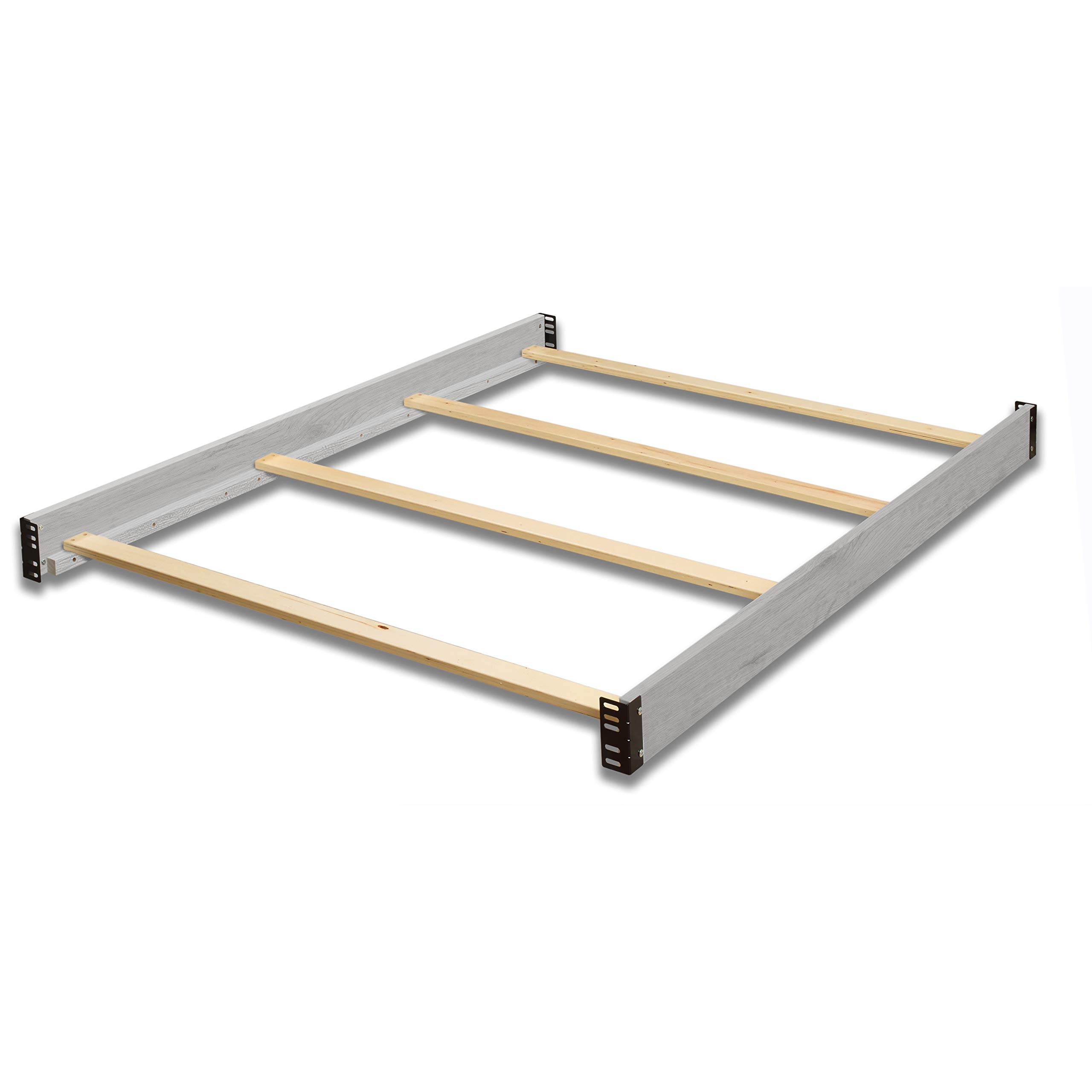 Sorelle Furniture Toddler Bed Rails & Full-Size Adult Bed Rails - Wooden Crib Conversion Kit | Converts Sorelle Crib to Toddler Bed & Full Bed (#215 Stone Gray) | Safe Transition for Growing Kids | Nursery to Big Kid Room Upgrade