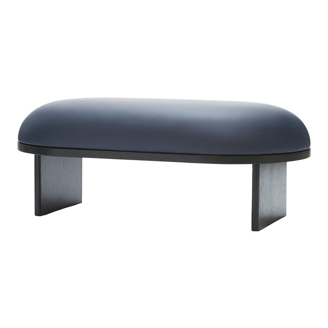 Anza Bench Upholstered - Modern Fabric Bench with Solid Wood Legs for Living Room, Bedroom or Entryway Seating