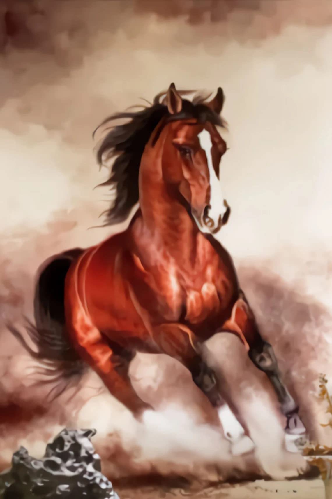 300-Piece Wooden Jigsaw Puzzle - Running Horse Puzzle for Adults, Kids & Teens - Educational Brain Game for Family Fun & Stress Relief - Perfect Gift for Birthday, Christmas & Home Decor
