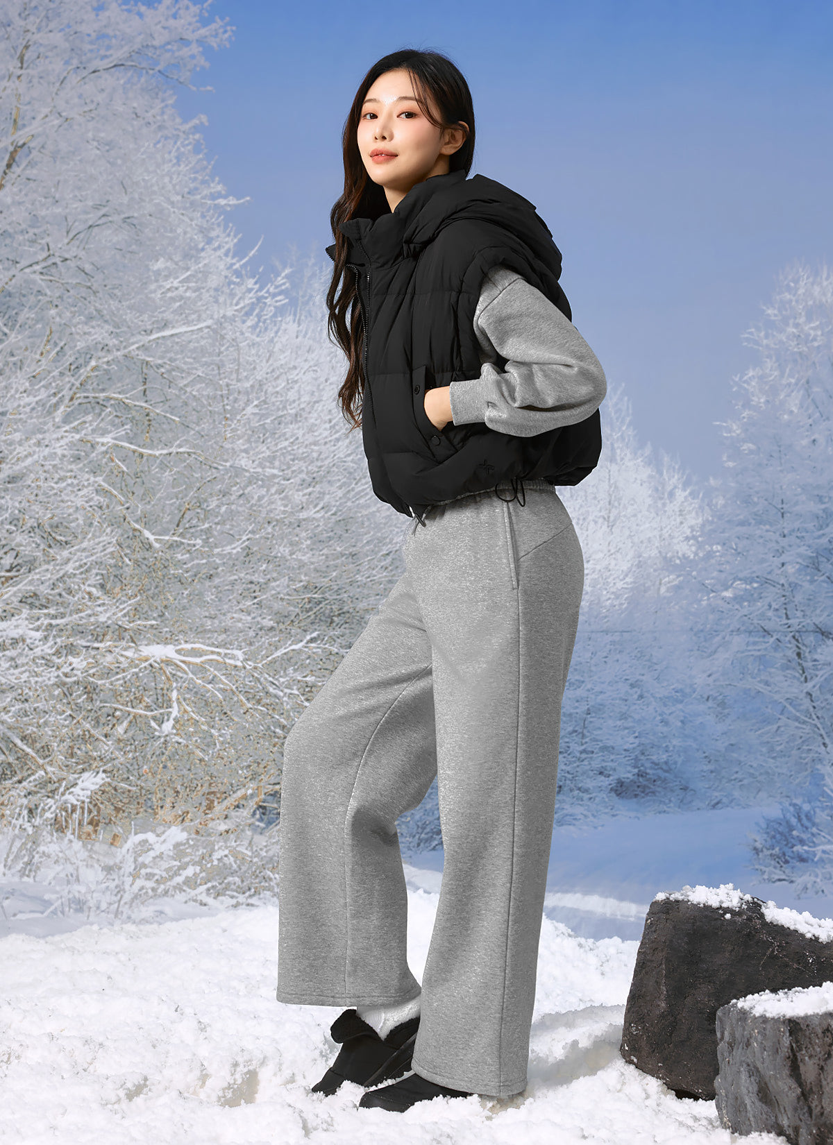 Detachable Hooded Goose Down Vest for Men & Women - Lightweight Warm Winter Jacket for Outdoor Activities, Hiking & Travel