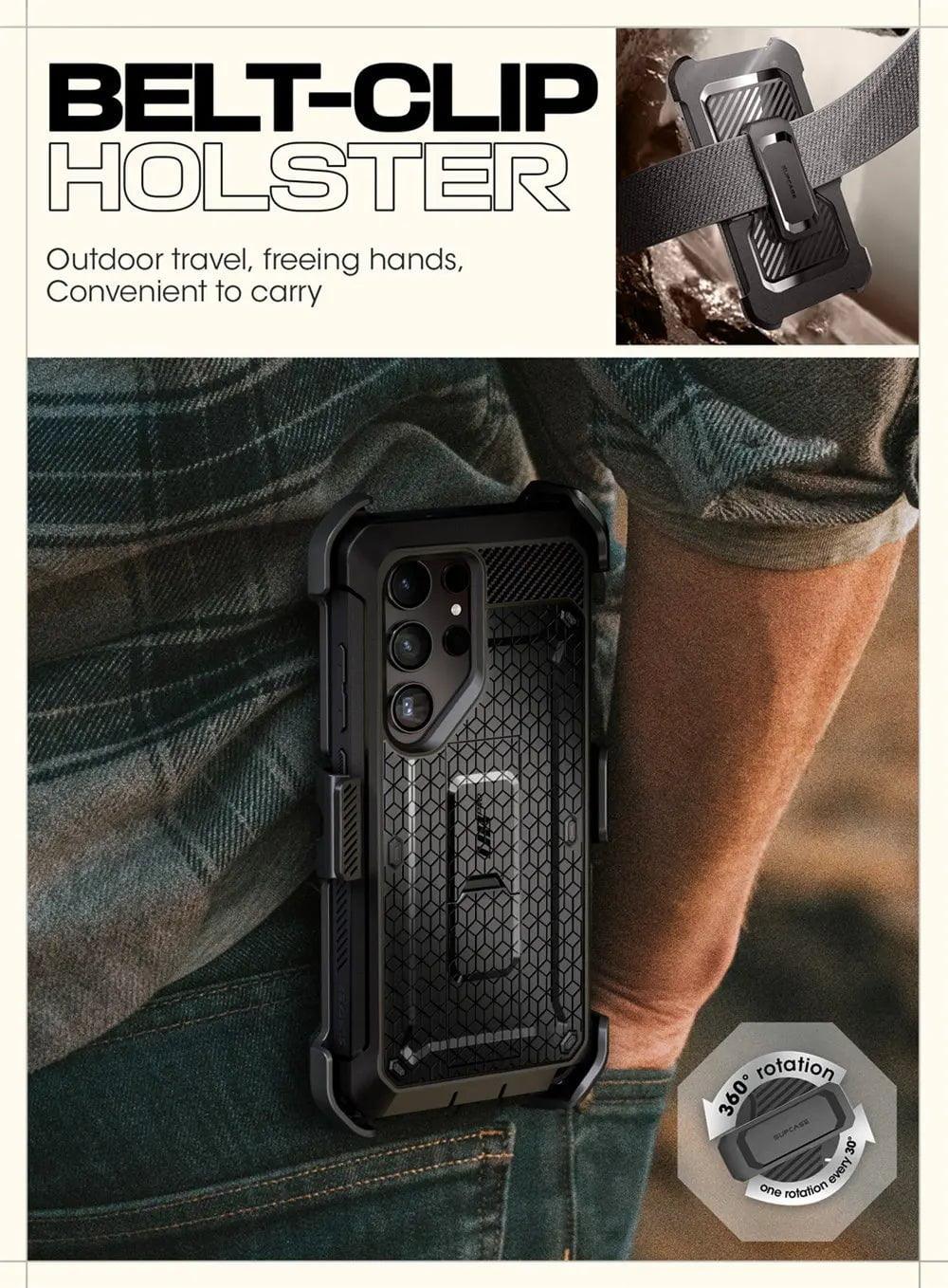 Samsung Galaxy S24 Ultra Case - Supcase UB Pro Full Body Dual Layer Protective Cover with Kickstand | Shockproof & Drop Protection for Everyday Use & Outdoor Activities