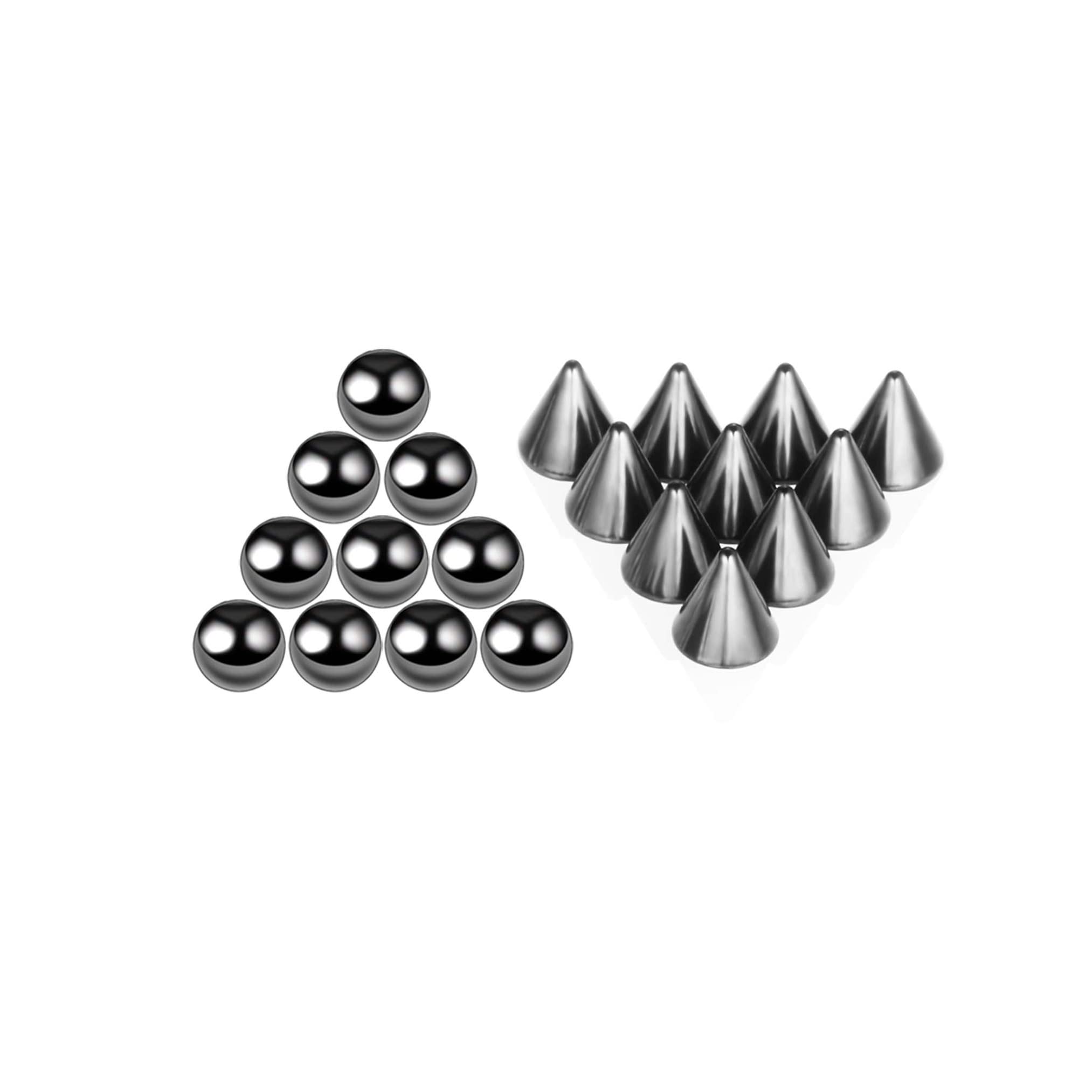 Stainless Steel Fake Eyebrow Nose Lip Ring - Non-Piercing Body Jewelry with 20pcs Stickers & Replacement Balls | Perfect for Parties, Cosplay & Fashion Accessories