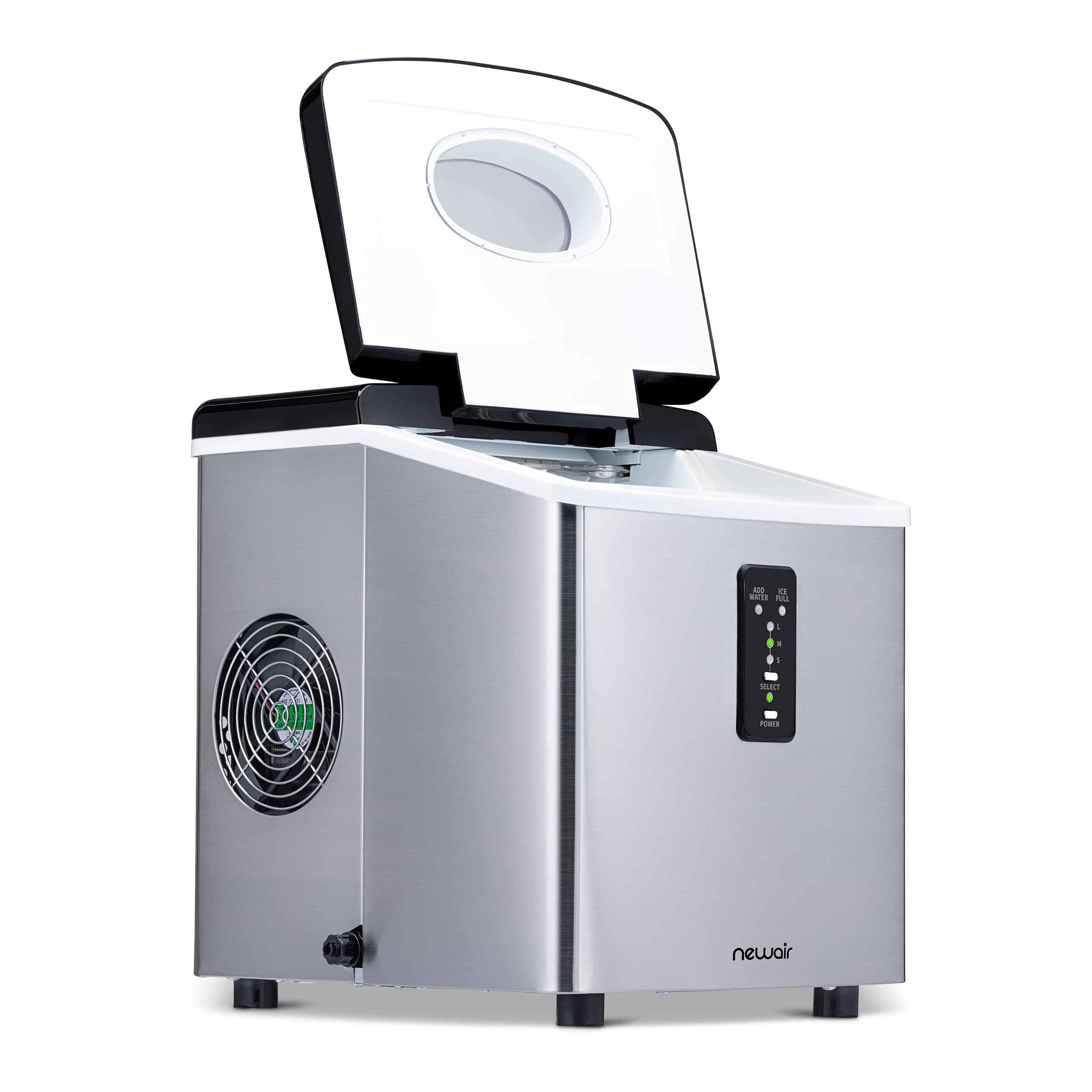 Newair® Countertop Ice Maker - 28 lbs/Day, Bullet Ice Machine for Home, Office, Bar & Parties | Fast & Portable Ice Cube Maker for Cocktails, Beverages & Outdoor Events
