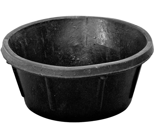 3 Pack of 1/2 Gallon (2 Quart) Rubber Feed Pans - Durable Pet Food Bowls for Dogs, Cats, Livestock - Perfect for Feeding, Watering, and Outdoor Use