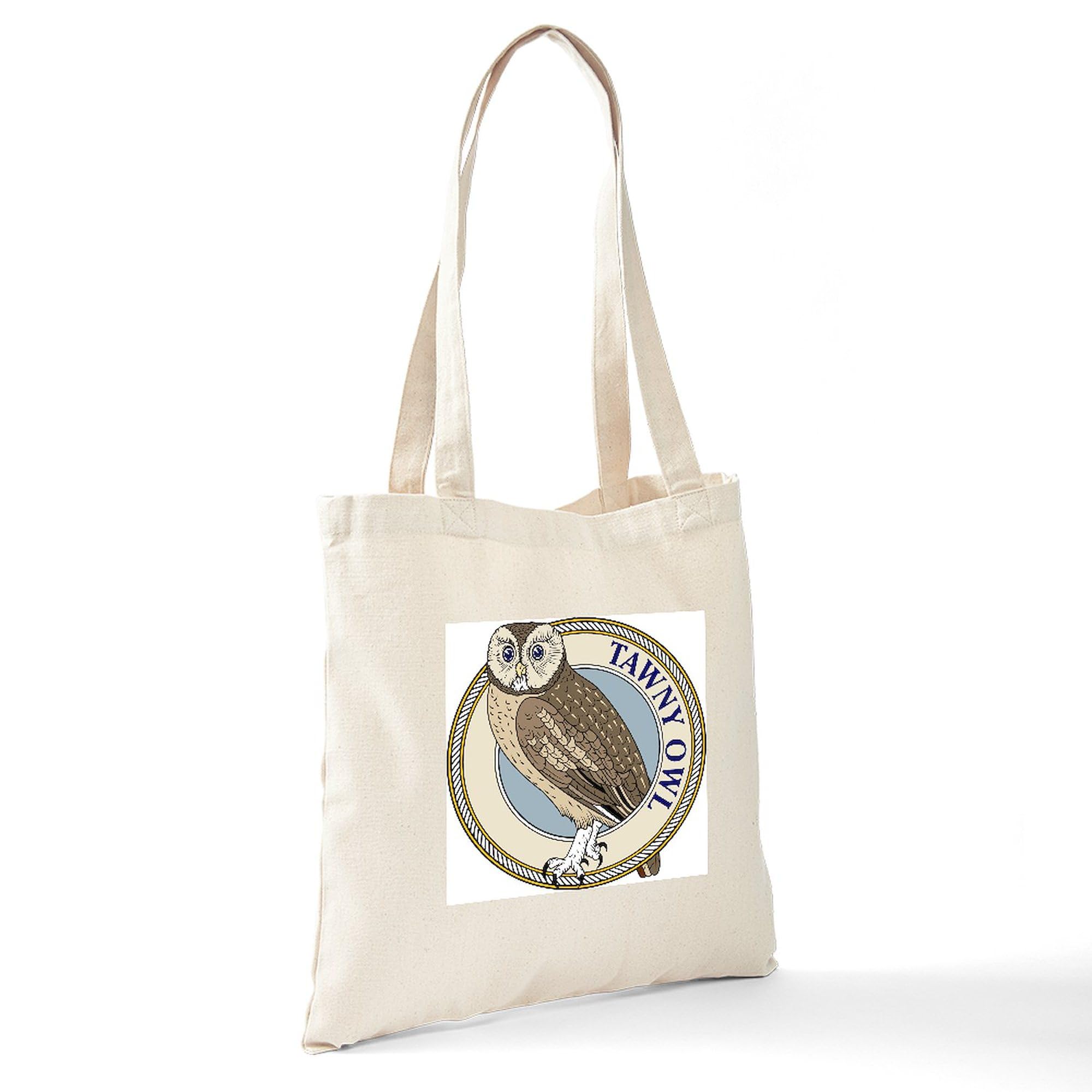 Tawny Owl Natural Canvas Tote Bag - Eco-Friendly Reusable Shopping Bag for Groceries, Beach & Daily Use | CafePress