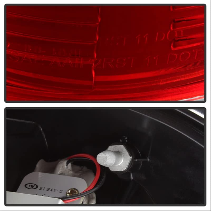 Spyder Auto 5003485 LED Tail Lights Red/Clear - High-Performance Brake Lights for Trucks & SUVs