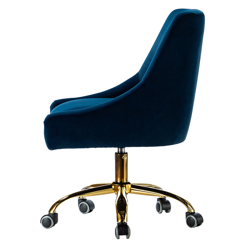 Luxury Holly Velvet Office Chair - Ergonomic Desk Chair with Adjustable Height for Home & Office Workspace - Perfect for Remote Work, Gaming & Study