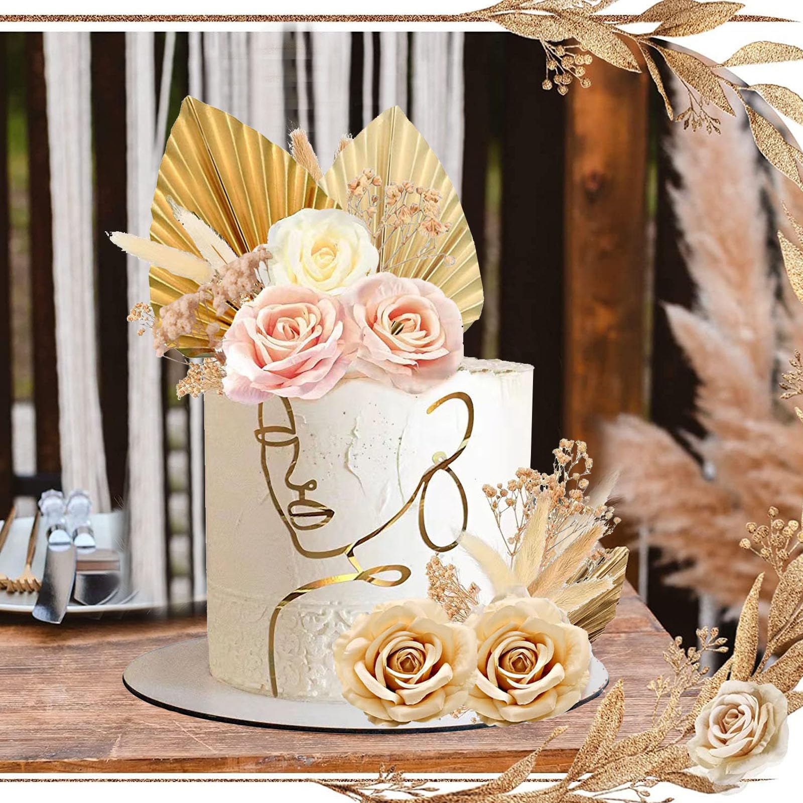 21-Piece Birthday Cake Decorations Set - Happy Birthday Cake Toppers for Wedding, Baby Shower & Parties - Premium Edible Cake Decor for Celebrations & Special Events