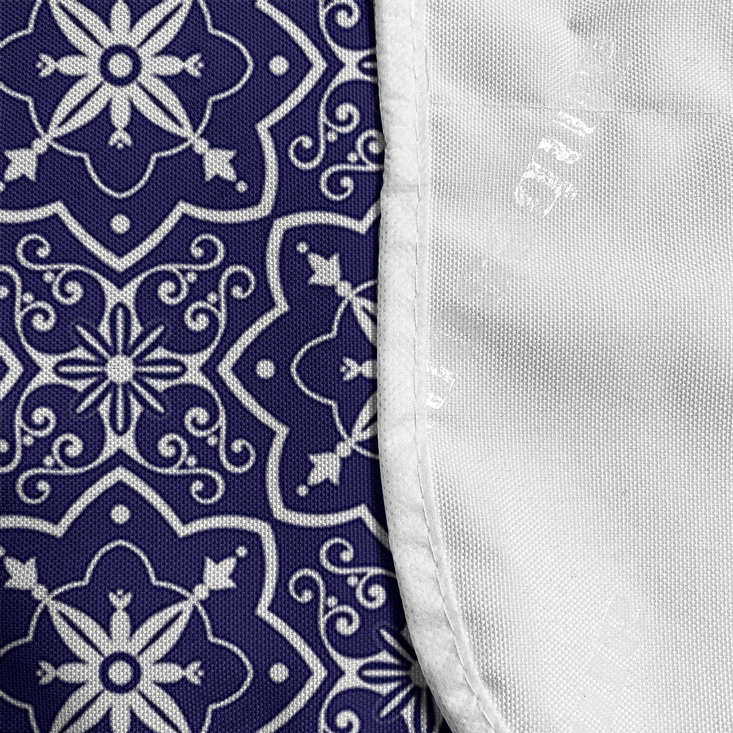 Ambesonne Dutch Floral Microwave Cover - Waterproof Kitchen Organizer with Pockets, 36