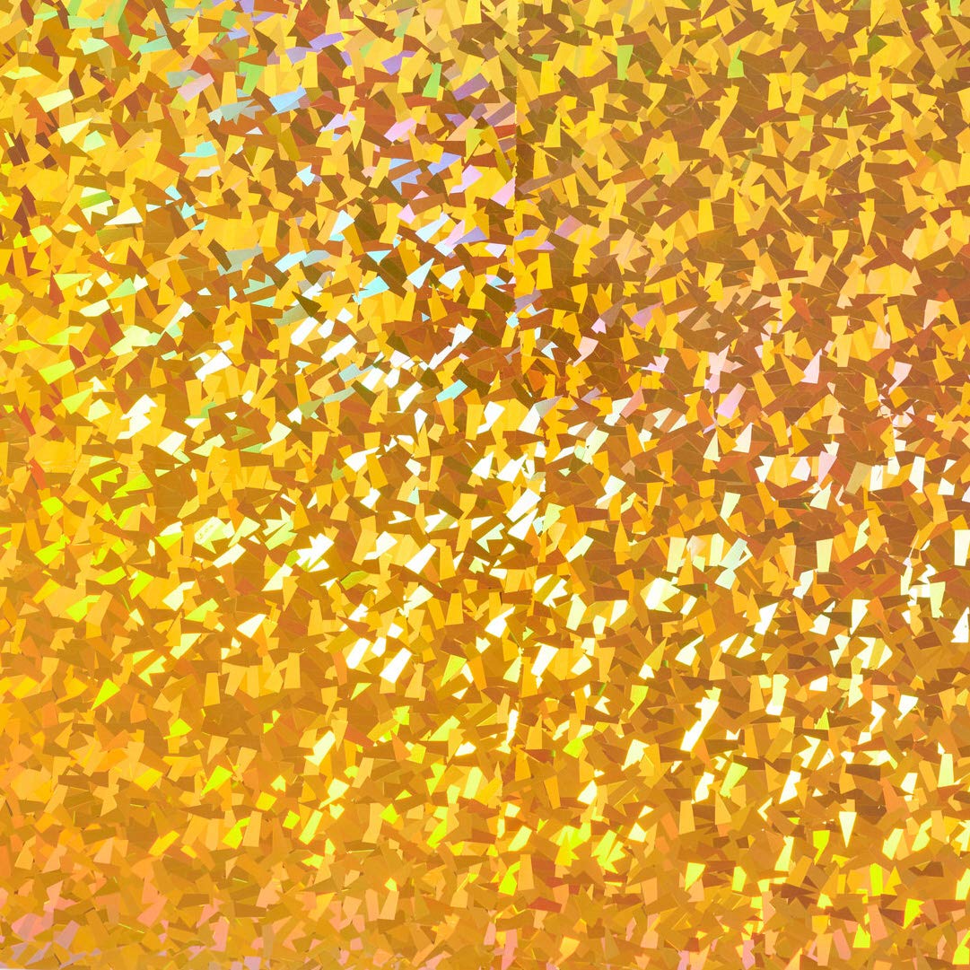 Holographic Gold HTV Vinyl Sheets - 5 Pack Heat Transfer Vinyl for DIY T-Shirts, Tote Bags & Craft Projects