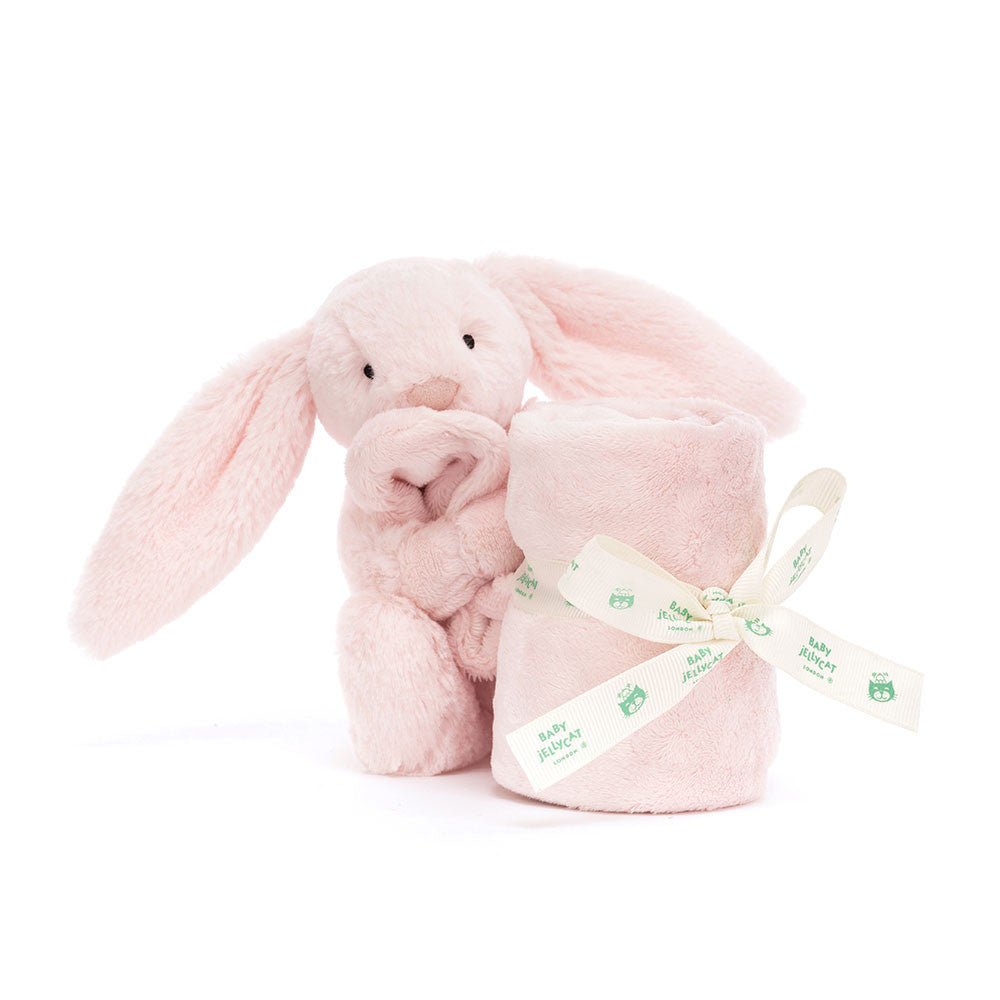 Jellycat Bashful Bunny Plush Soother - Soft Pink Stuffed Animal Toy for Babies & Kids | Perfect for Nursery Decor, Baby Shower Gifts & Comforting Sleep