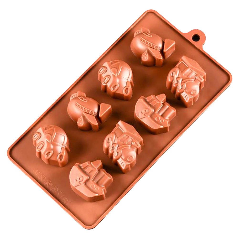 Yardwe 8-Cavity Silicone Baking Molds - Car, Ship & Boat Shaped Cake Pans, Chocolate Molds & Ice Cube Trays for DIY Desserts, Candy Making & Coffee Cubes | Perfect for Birthday Parties, Baby Showers & Holiday Baking