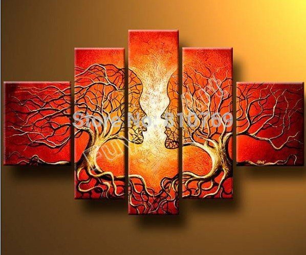 100% Hand Painted Oil Painting - High Quality Professional Artwork for Home Decoration - Ready to Hang with Matching Frame DM 0741 - Perfect for Living Room, Bedroom & Office Wall Decor