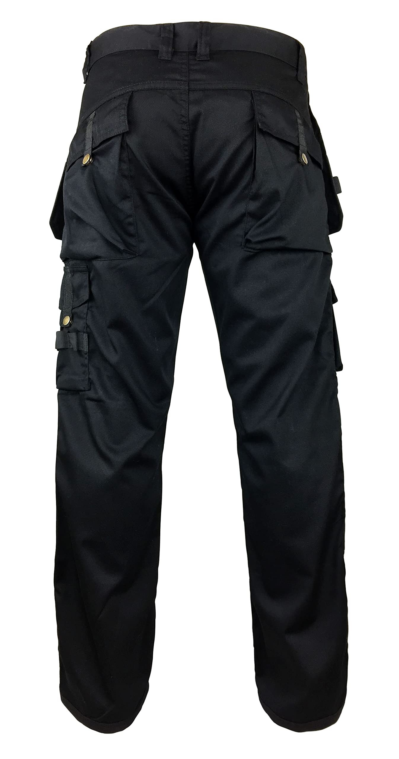 FASHIO FF Men's Cordura Work Pants - Tactical Trousers with Utility Tool Pockets, Heavy Duty Reinforced Carpenter Safety Pants for Construction, Hiking & Outdoor Activities