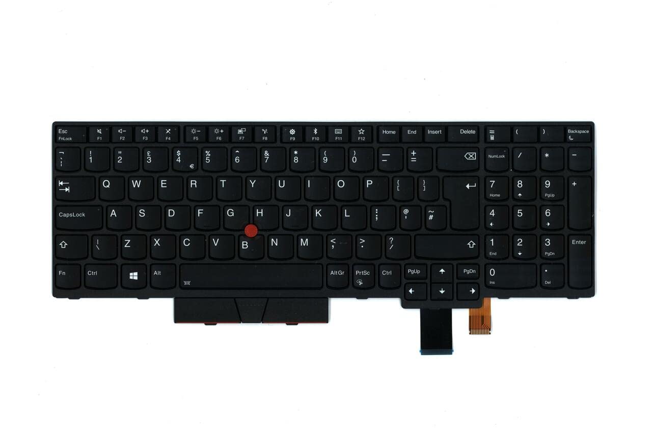 Original Genuine Backlit Keyboard for Lenovo ThinkPad T570 P51S Laptop - US Layout (Part# SN20M07963 01ER611) | Perfect for Office Work, Programming & Typing Comfort