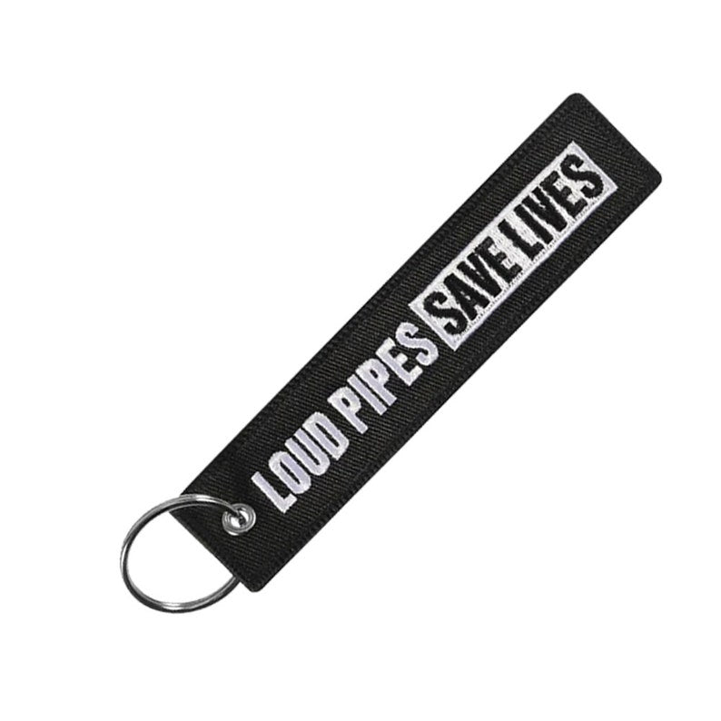 Motorcycle Keychain - Loud Pipes Save Lives Engraved Key Ring - Perfect Gift for Bikers & Motorcycle Enthusiasts (Riding, Commuting, Road Trips)
