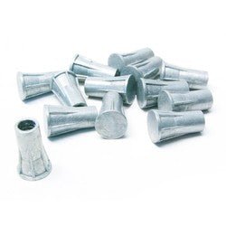 100pcs Heavy Duty Closed End Anchors - Zinc Plated Steel Wall Anchors for Hanging Shelves, Mirrors & Pictures - Secure Mounting for Drywall & Concrete