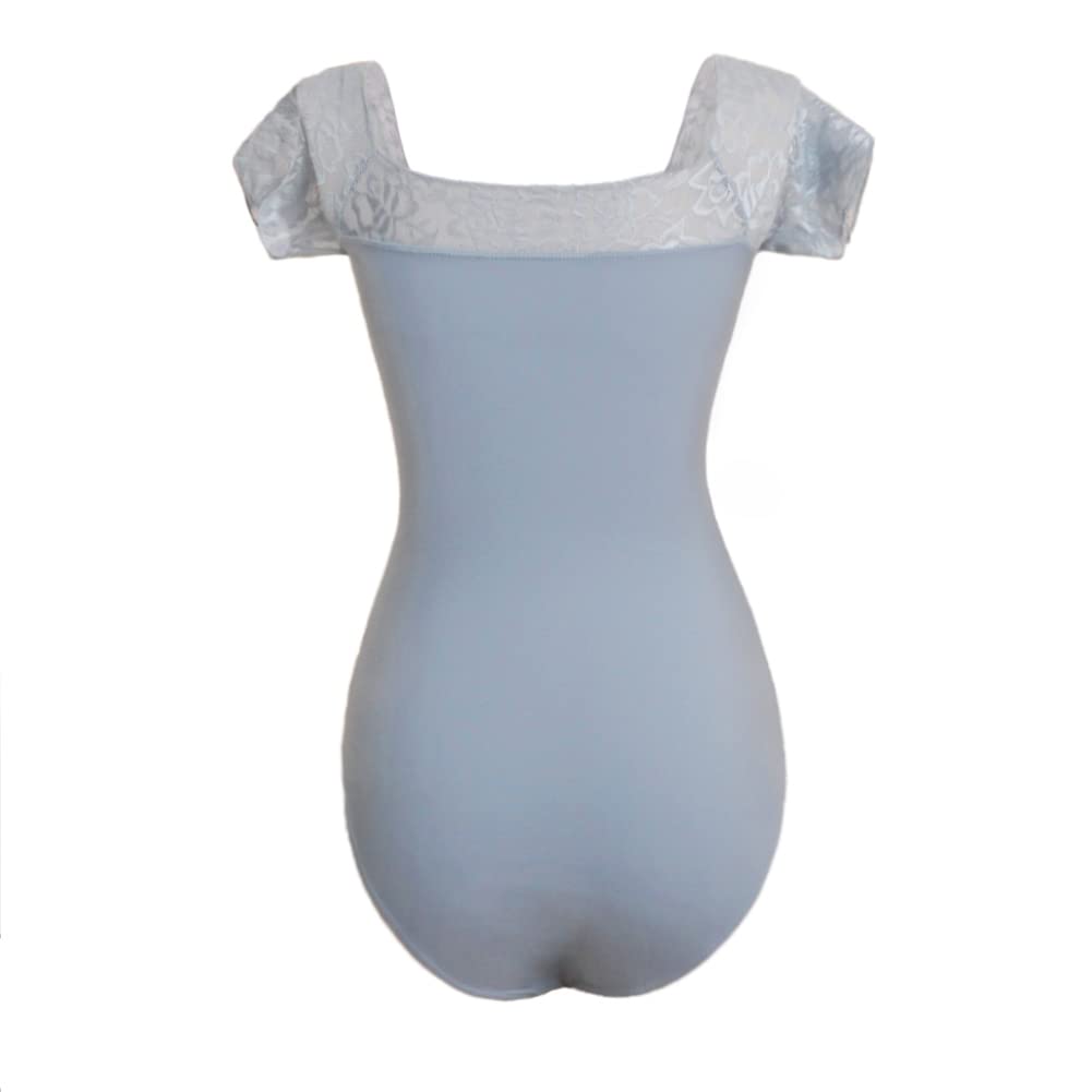 ROYAL SMEELA Women's Ballet Leotard - Short Sleeve Dance Leotards for Ballet, Gymnastics & Yoga - Comfortable Stretch Bodysuit for Dance Class, Practice & Performance