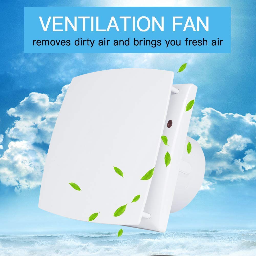 6 Inch Silent Exhaust Fan for Window & Wall - Powerful Ventilation for Bathroom, Kitchen, Garage | Quiet Extractor Fan for Home & Office Use