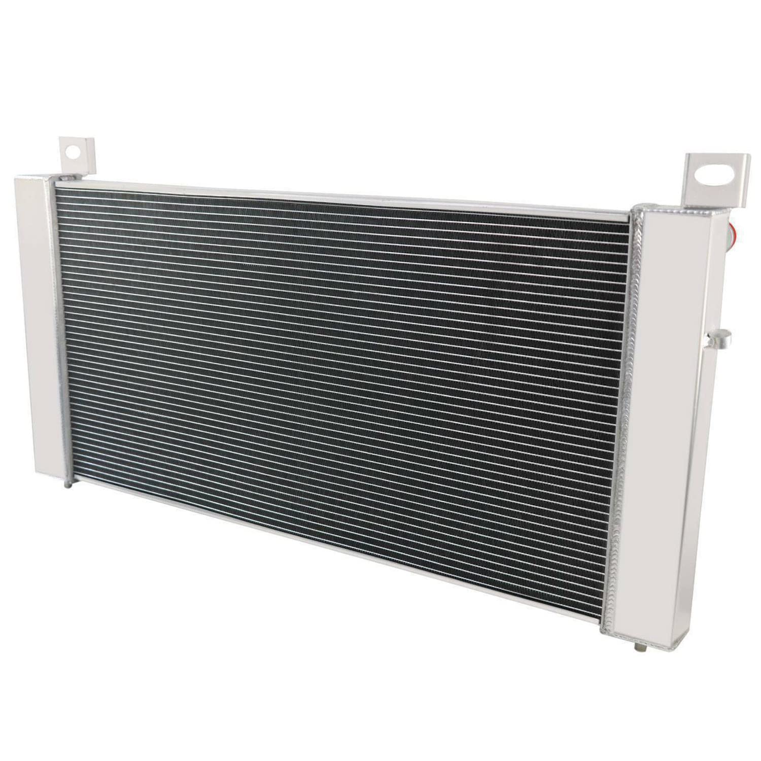 High-Performance Aluminum Radiator for 2007-2013 Chevy Silverado 1500/2500/3500 HD, Suburban 1500/2500, Tahoe, Avalanche | 2008-2013 GMC Sierra, Yukon XL 1500/2500 | 2009 Cadillac Escalade | 3-Row Cooling System with Shroud & Fan Relay | Perfect for Off-Roading, Towing & Heavy-Duty Use
